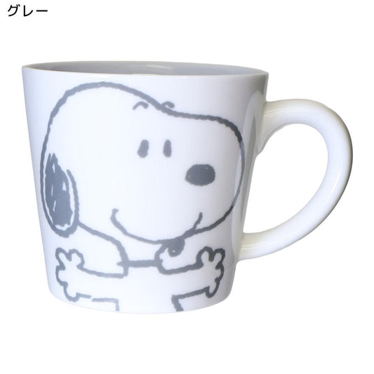 スヌーピー マグカップ カラーマグ グレー ピーナッツ マリモクラフト