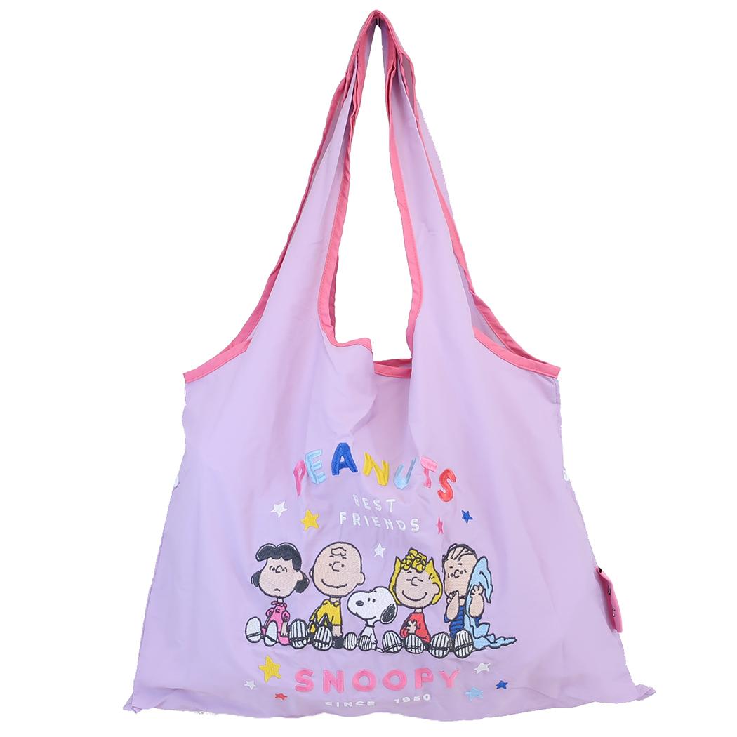 スヌーピー ショッピングバッグ マルシェ エコバッグ PU ピーナッツ マリモクラフト