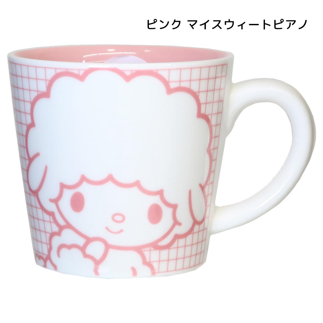 サンリオキャラクターズ マグカップ カラーチェックマグ ピンク マイスウィートピアノ Sanrio マリモクラフト