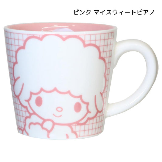 サンリオキャラクターズ マグカップ カラーチェックマグ ピンク マイスウィートピアノ Sanrio マリモクラフト