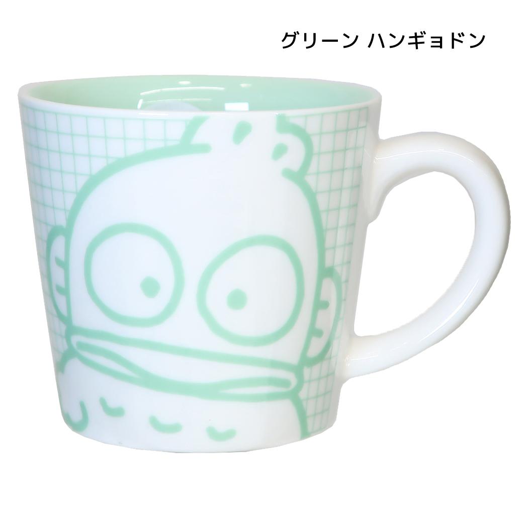 サンリオキャラクターズ マグカップ カラーチェックマグ グリーン ハンギョドン Sanrio マリモクラフト