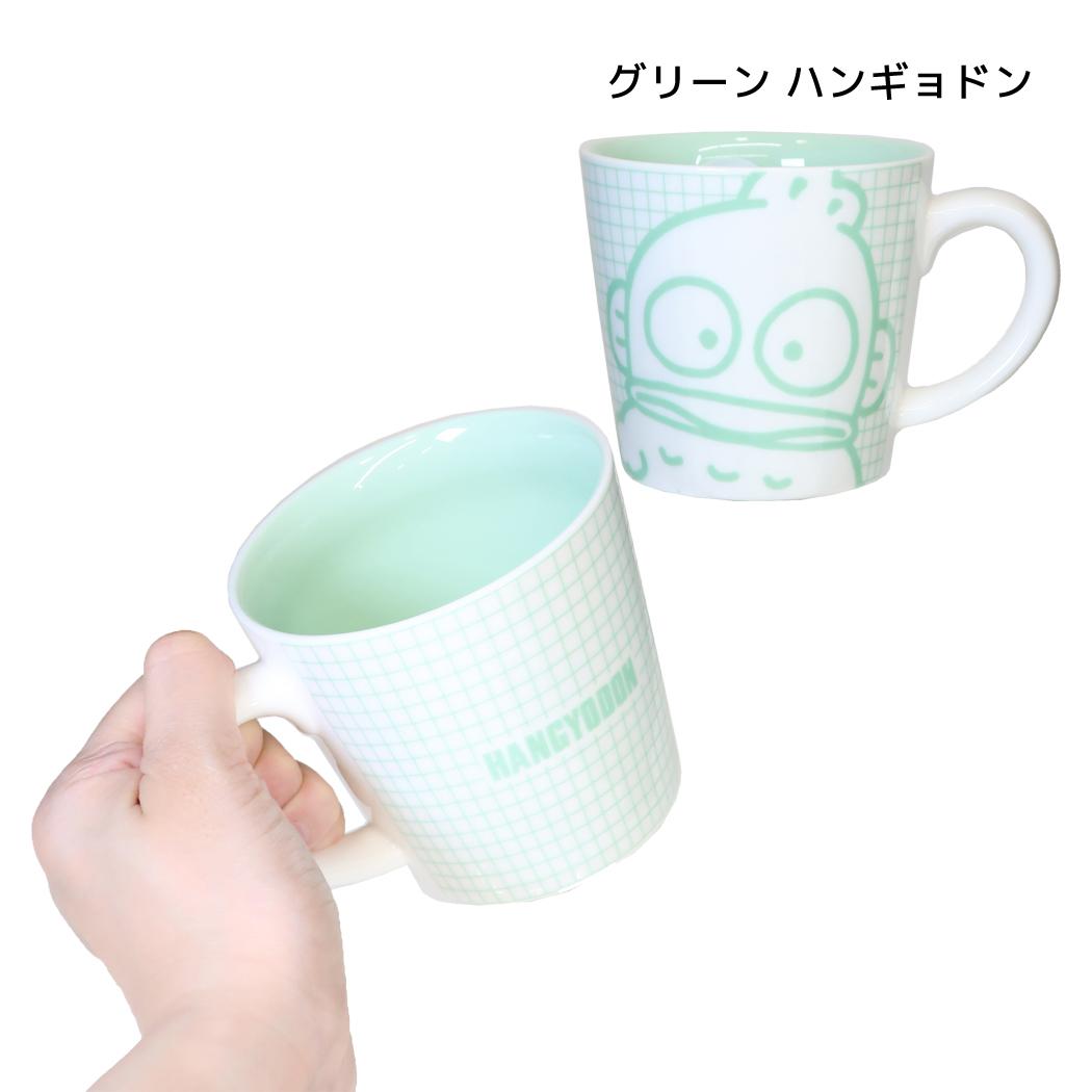 サンリオキャラクターズ マグカップ カラーチェックマグ グリーン ハンギョドン Sanrio マリモクラフト