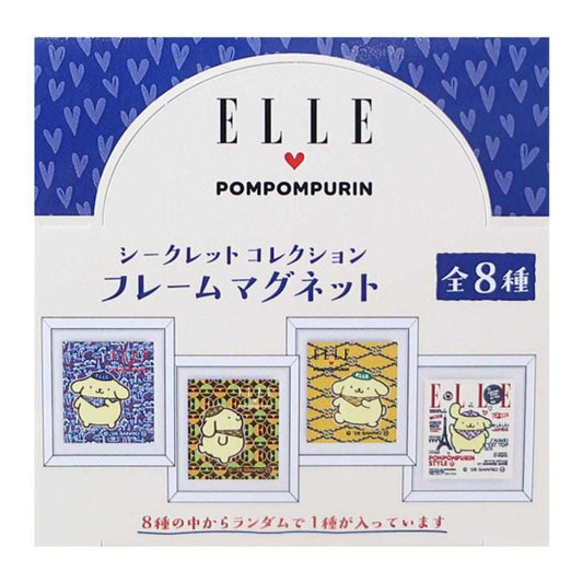 ELLExポムポムプリン 磁石 シークレットコレクションフレームマグネット 全8種の内どれか1個 単品 サンリオ マリモクラフト
