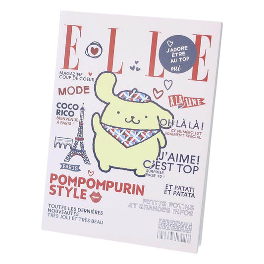 ELLExポムポムプリン メモ帳 パタパタメモ 雑誌風 サンリオ マリモクラフト