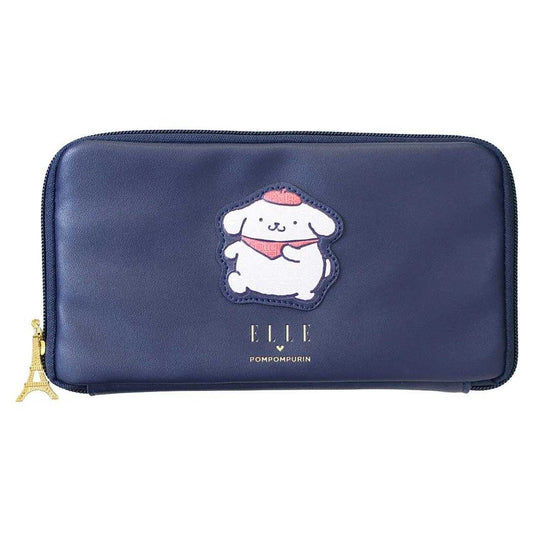 ELLExポムポムプリン マルチポーチ パスポートケース サンリオ マリモクラフト