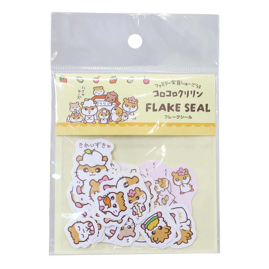 コロコロクリリン フレークシール ダイカットミニシール ファミリー全員しゅーごう！ サンリオ マリモクラフト