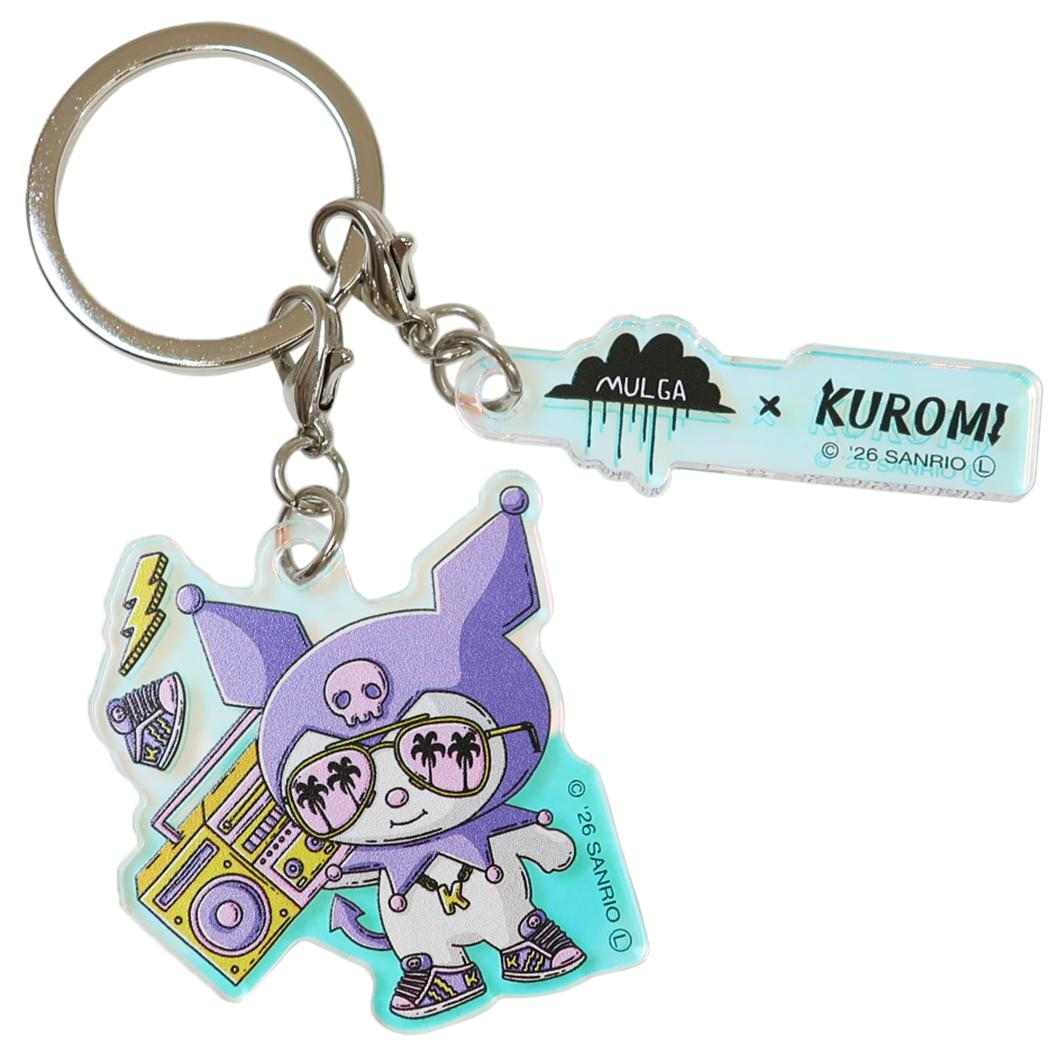 モルガxサンリオキャラクターズ キーリング 2連アクリルキーホルダー クロミ Sanrio マリモクラフト