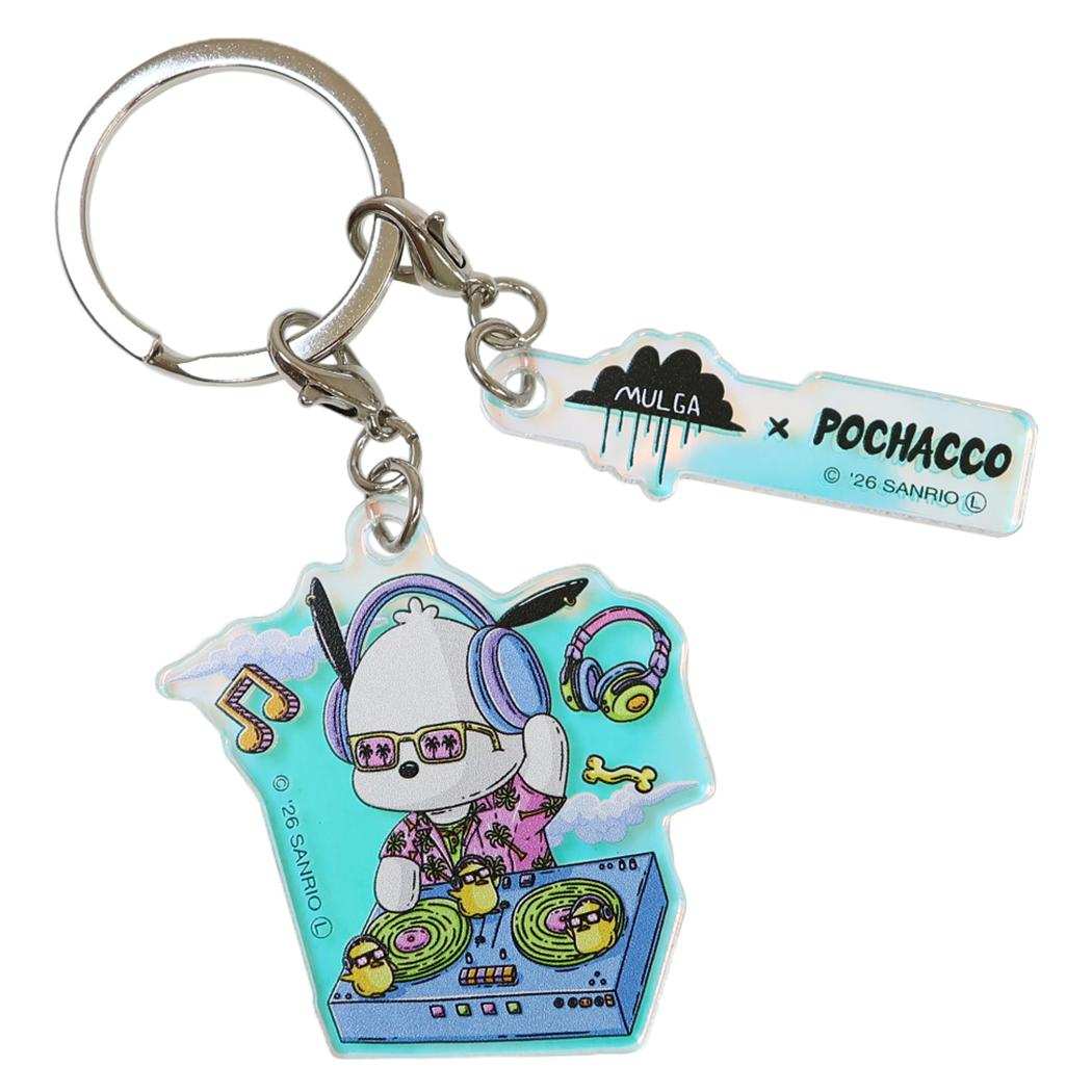 モルガxサンリオキャラクターズ キーリング 2連アクリルキーホルダー ポチャッコ Sanrio マリモクラフト