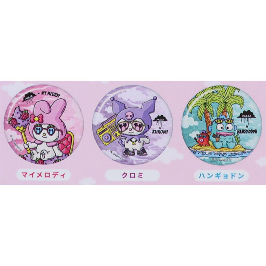 モルガxサンリオキャラクターズ 缶バッジ シークレットコレクション ホログラムカンバッジ 全7種 単品 どれか1個 Sanrio マリモクラフト