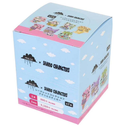 モルガxサンリオキャラクターズ ダイカットシール シークレットコレクション アクリルステッカー 全7種 BOX 7個入セット Sanrio マリモクラフト