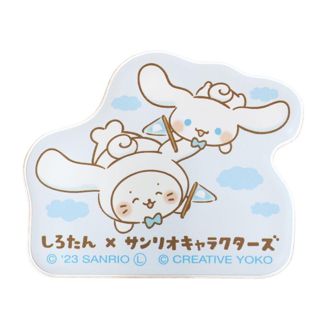 サンリオキャラクターズ クリップ アクリルクリップ シロタン シナモンロール A サンリオ エムプラン かわいい キャラクター グッズ メール便可 シネマコレクション