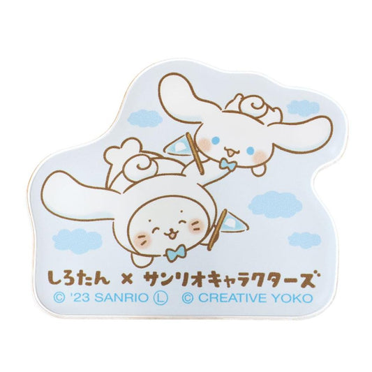 サンリオキャラクターズ クリップ アクリルクリップ シロタン シナモンロール A サンリオ エムプラン かわいい キャラクター グッズ メール便可 シネマコレクション