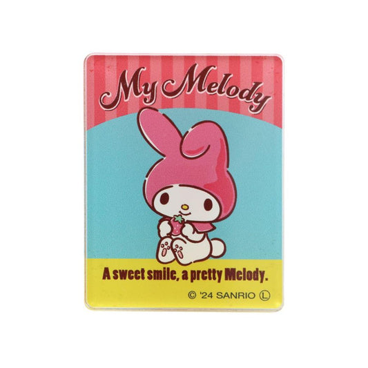 マイメロディ クリップ アクリルクリップ ヴィンテージレトロ サンリオ エムプラン 事務用品 文具 キャラクター グッズ メール便可 シネマコレクション