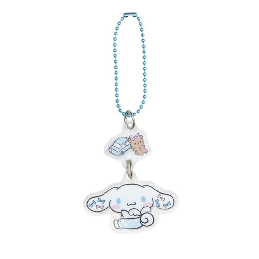 シナモロール キーチェーン アクリルキーホルダー 夜ののんびりタイム ＣＮ サンリオ エムプラン アクキー キャラクター グッズ メール便可 シネマコレクション