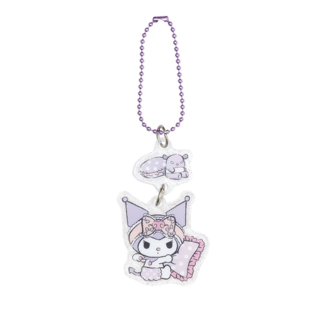 クロミ キーチェーン アクリルキーホルダー 夜ののんびりタイム ＫＵ サンリオ エムプラン アクキー キャラクター グッズ メール便可 シネマコレクション