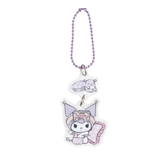 クロミ キーチェーン アクリルキーホルダー 夜ののんびりタイム ＫＵ サンリオ エムプラン アクキー キャラクター グッズ メール便可 シネマコレクション