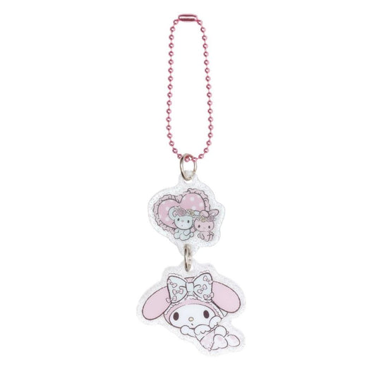 マイメロディ キーチェーン アクリルキーホルダー 夜ののんびりタイム ＭＭ サンリオ エムプラン アクキー キャラクター グッズ メール便可 シネマコレクション