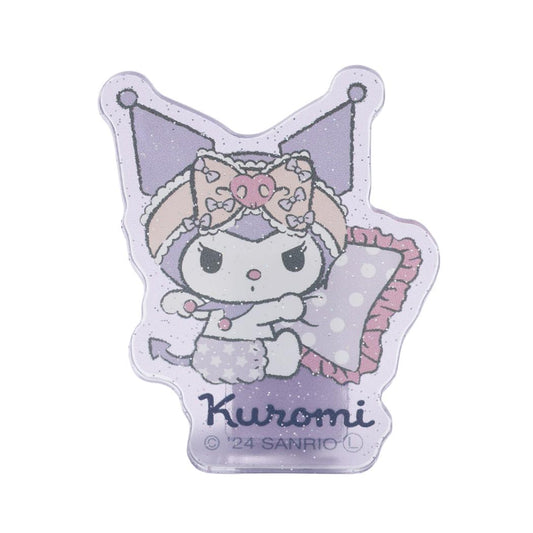 クロミ クリップ アクリルクリップ 夜ののんびりタイム ＫＵ サンリオ エムプラン 事務用品 文具 キャラクター グッズ メール便可 シネマコレクション