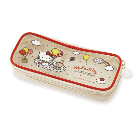 ハローキティ 筆箱 ペンケース ラウンドジップ クリアN サンリオ エムプラン 新学期準備文具 キャラクター グッズ メール便可 シネマコレクション
