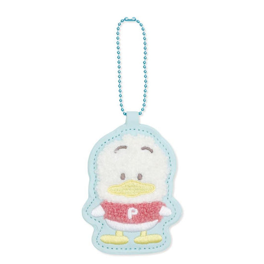 あひるのペックル キーチェーン お名前ホルダー 相良刺繍 サンリオ エムプラン ネームタグ キャラクター グッズ メール便可 シネマコレクション