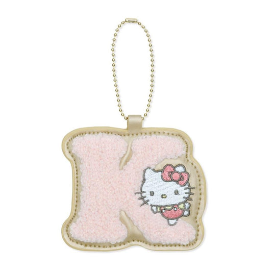 ハローキティ キーチェーン イニシャルホルダー 相良刺繍 K サンリオ エムプラン プチギフト キャラクター グッズ メール便可 シネマコレクション