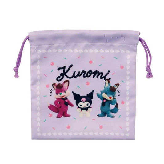 Netflix マイメロディ＆クロミ 巾着袋 キンチャク KU2 サンリオ エムプラン 小物入れ キャラクター グッズ メール便可 シネマコレクション