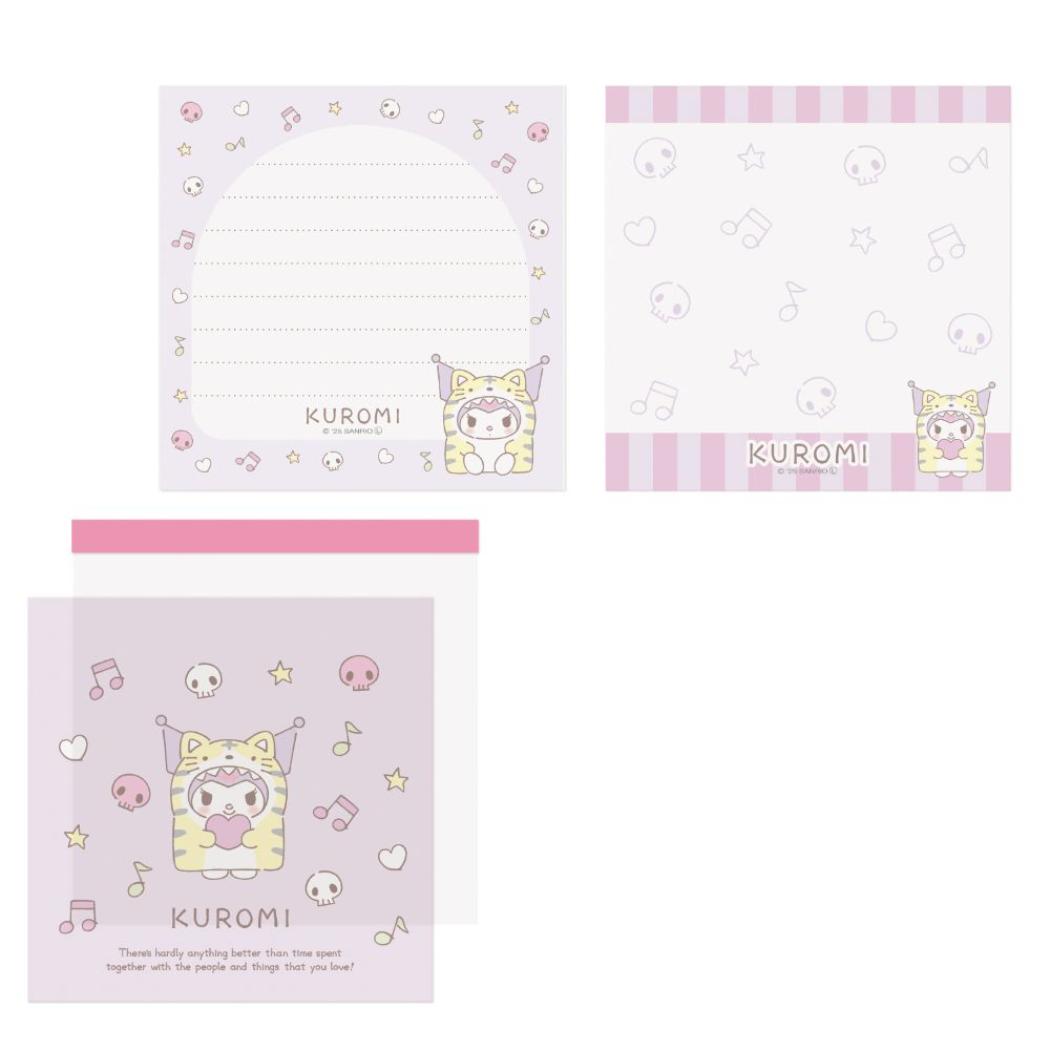 クロミ メモ帳 スクエアメモ 着ぐるみタイム サンリオ エムプラン メモパッド キャラクター グッズ メール便可 シネマコレクション