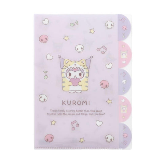クロミ ポケットファイル A4インデックスファイル 着ぐるみタイム サンリオ エムプラン クリアファイル キャラクター グッズ メール便可 シネマコレクション