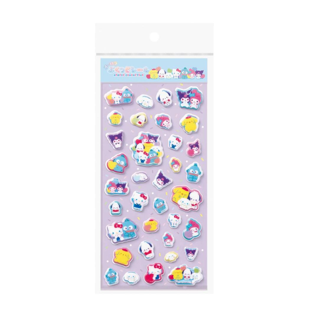 サンリオキャラクターズ シールシート オーロラぷくっとシール ぷにきゅきゅ エムプラン