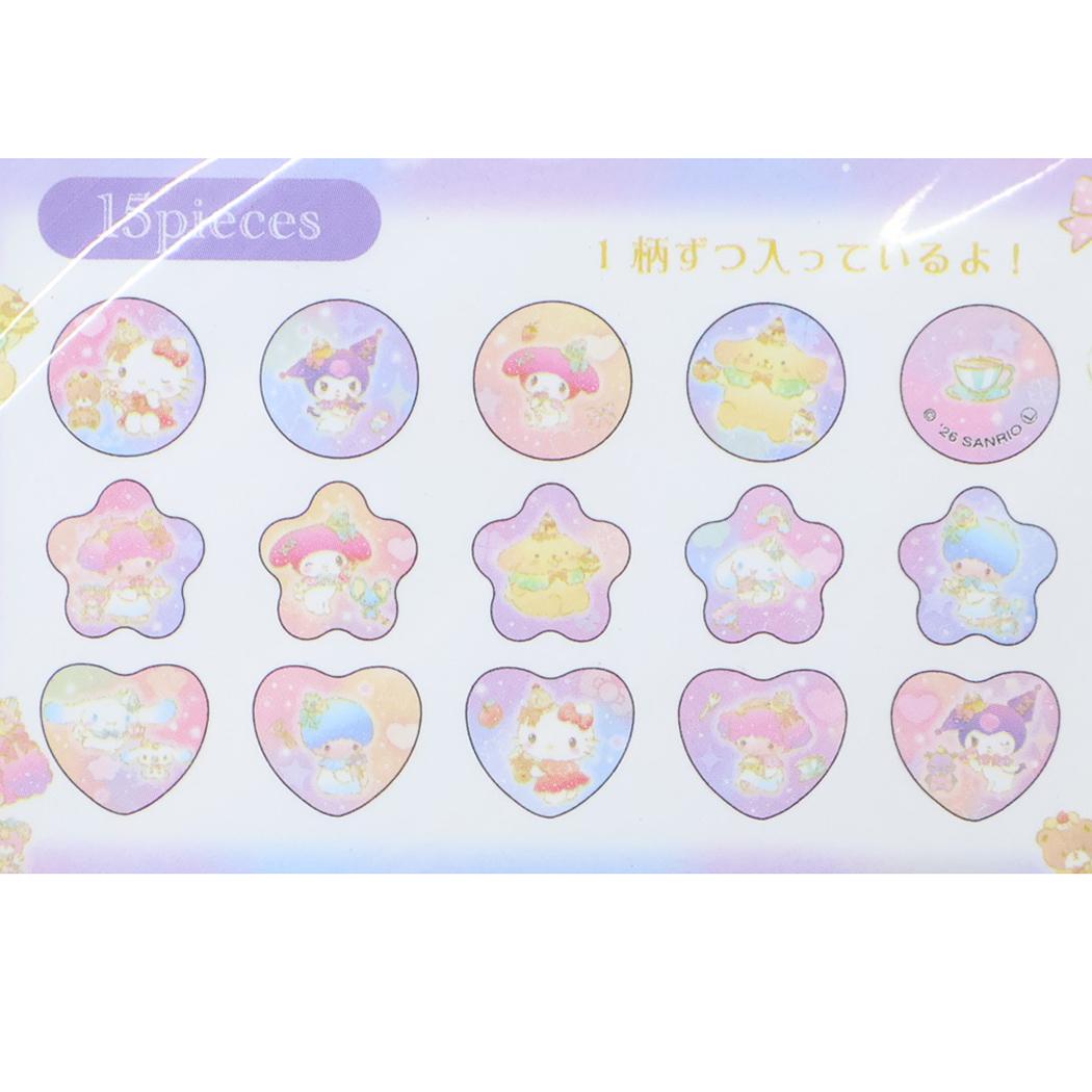サンリオキャラクターズ フレークシール クリアハードシール キラキラおやつタイム Sanrio エムプラン