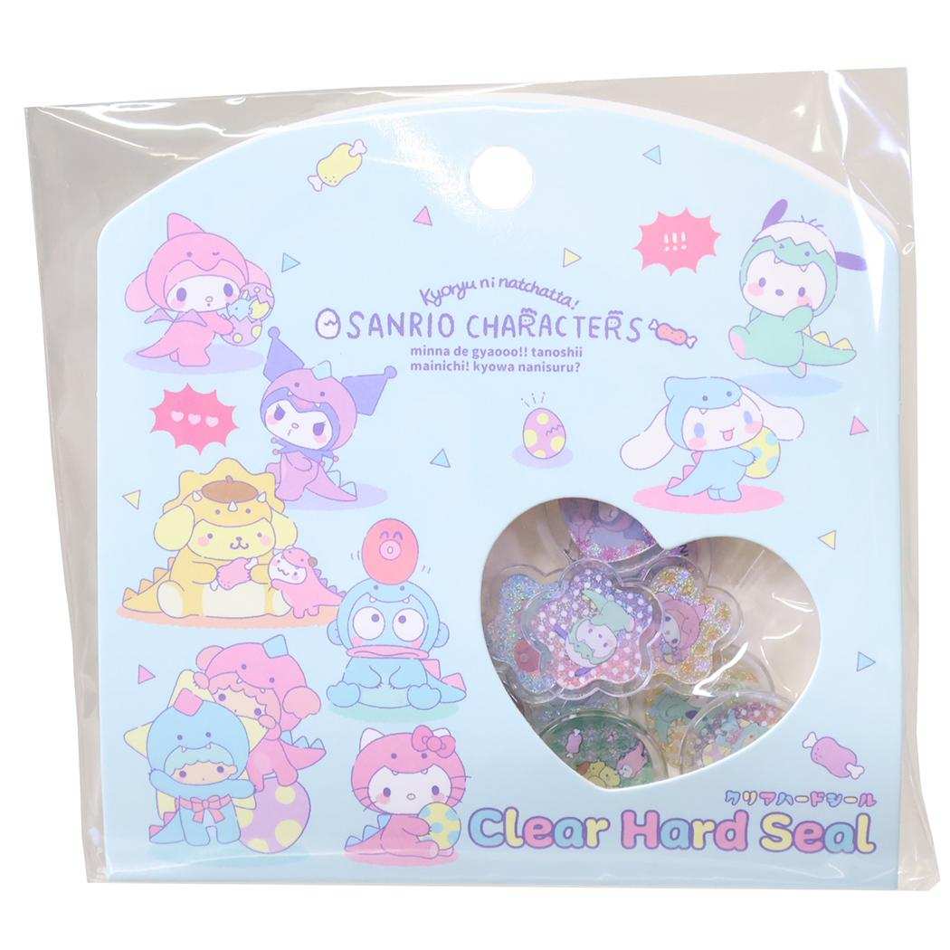 サンリオキャラクターズ フレークシール クリアハードシール ダイナソーデザイン Sanrio エムプラン