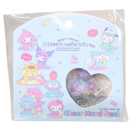 サンリオキャラクターズ フレークシール クリアハードシール ダイナソーデザイン Sanrio エムプラン