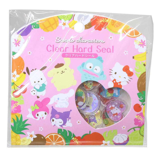 サンリオキャラクターズ フレークシール クリアハードシール トロピカルフルーツ Sanrio エムプラン