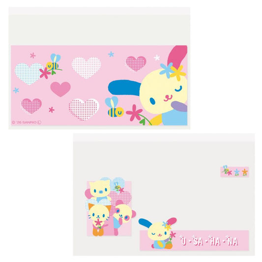 サンリオキャラクターズ カードケース マイナカード クリアケースN 顔隠し ウサハナ Sanrio エムプラン