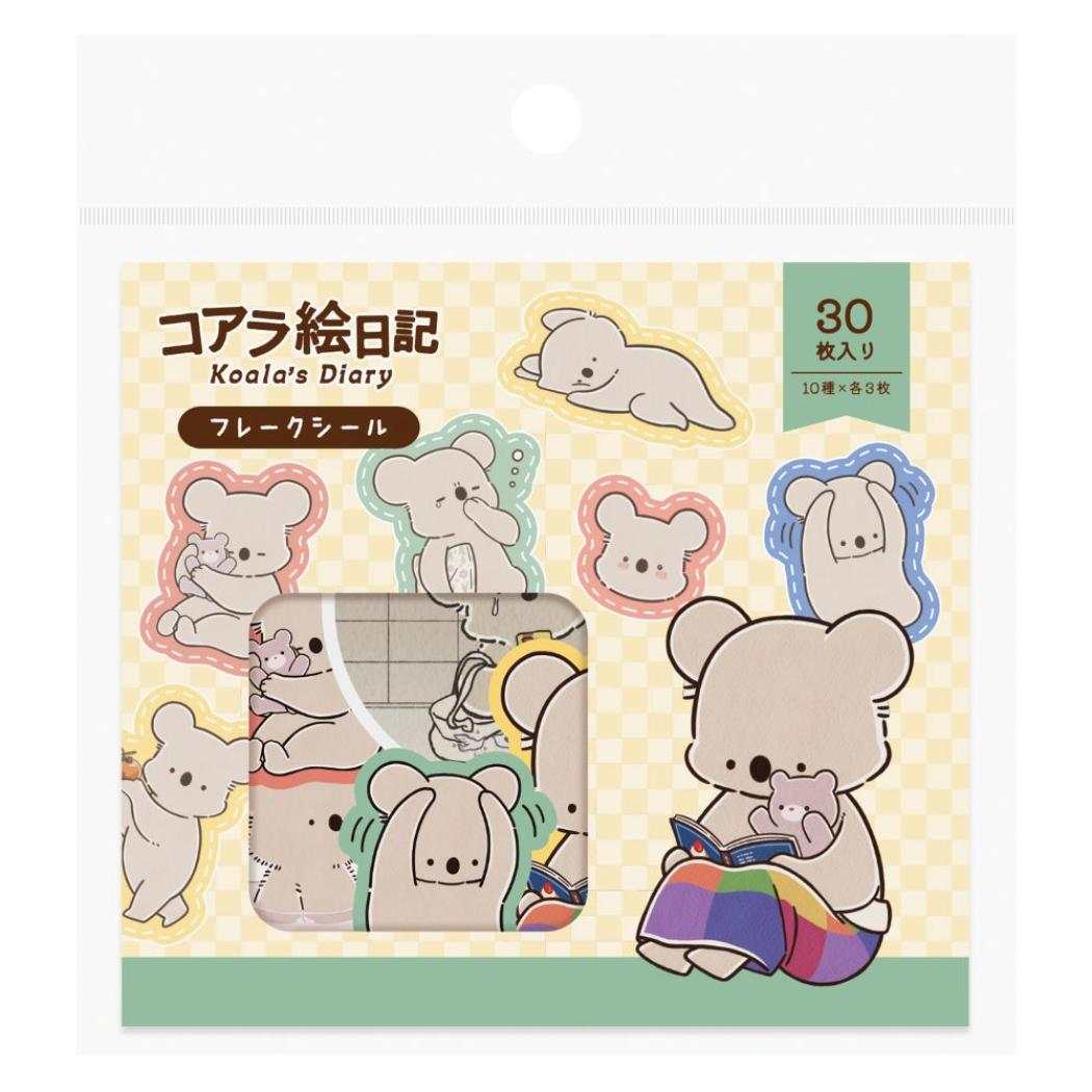 コアラ絵日記 ダイカットミニシール フレークシール A デコレーション エムプラン