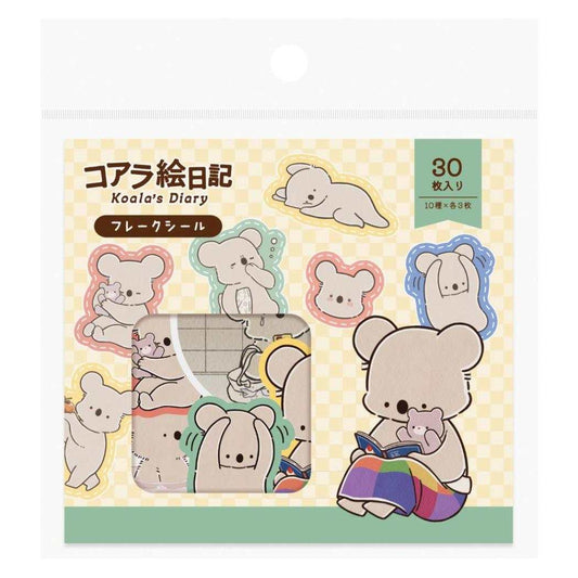 コアラ絵日記 ダイカットミニシール フレークシール A デコレーション エムプラン