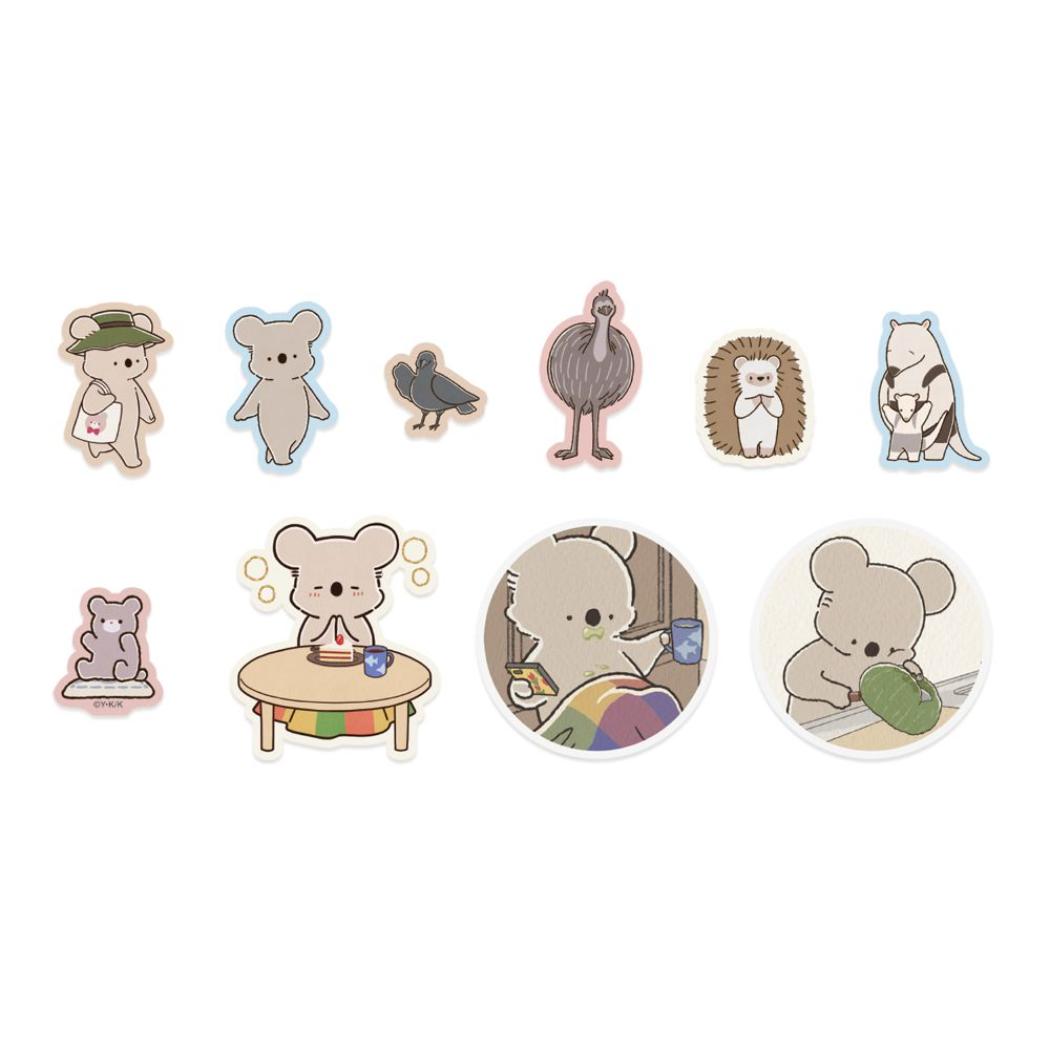 コアラ絵日記 ダイカットミニシール フレークシール B デコレーション エムプラン