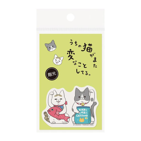うちの猫がまた変なことしてる ダイカットシール ステッカー うち猫C エムプラン デコシール キャラクター グッズ メール便可 シネマコレクション