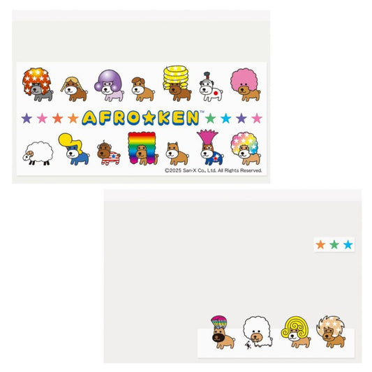アフロ犬 カードケース マイナカードクリアケース 6枚入り サンエックス エムプラン かわいい 普段使い 実用 キャラクター グッズ メール便可 シネマコレクション
