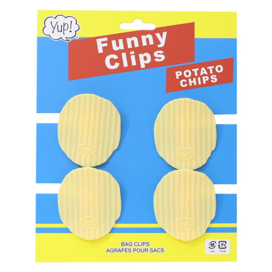ヤップ クリップ ポテトチップスクリップ 4個セット 丸眞 事務用品 おもしろ雑貨 グッズ シネマコレクション