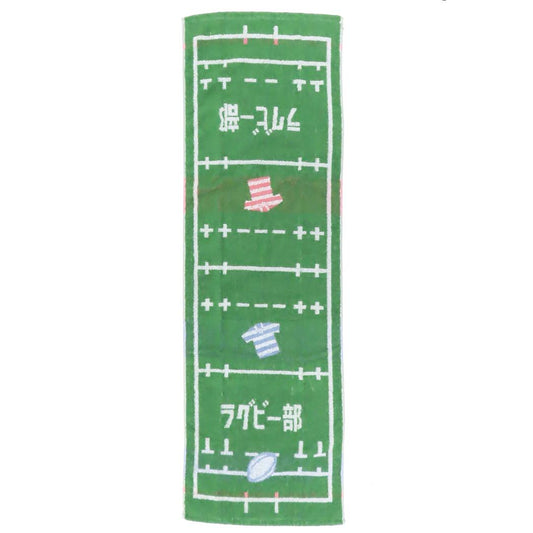 ガッツ！！部活シリーズ ミニバスタオル スポーツタオル ラグビー部 制菌加工 丸眞 ジャカードタオル 応援 クラブ 中学生 高校生 グッズ シネマコレクション