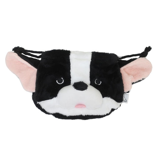 ワンダフルピース きんちゃく ファー生地巾着 もふっとフレンチ ブルドッグ いぬ 丸眞 プレゼント 小物入れ グッズ シネマコレクション