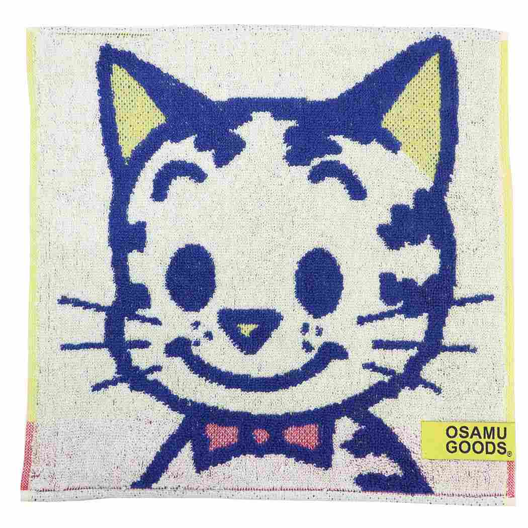 オサムグッズオーガニックコットンミニタオルジャガードハンカチタオルカラフルキャットOsamuGoods丸眞汗拭きタオルキャラクターグッズメール便可シネマコレクション