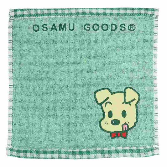 オサムグッズ ミニタオル ジャガードハンカチタオル オーガニックコットン パイルドッグ Osamu Goods 丸眞 汗拭きタオル キャラクター グッズ メール便可 シネマコレクション