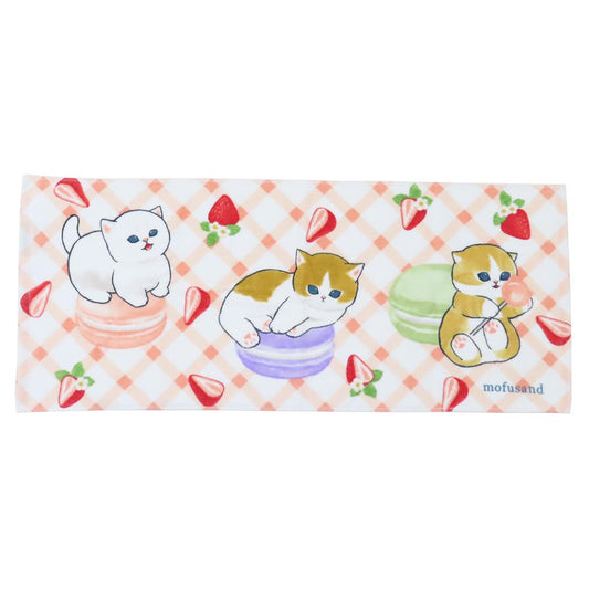 モフサンド フェイスタオル ロングタオル スイーツにゃん mofusand 丸眞 新生活雑貨 キャラクター グッズ メール便可 シネマコレクション