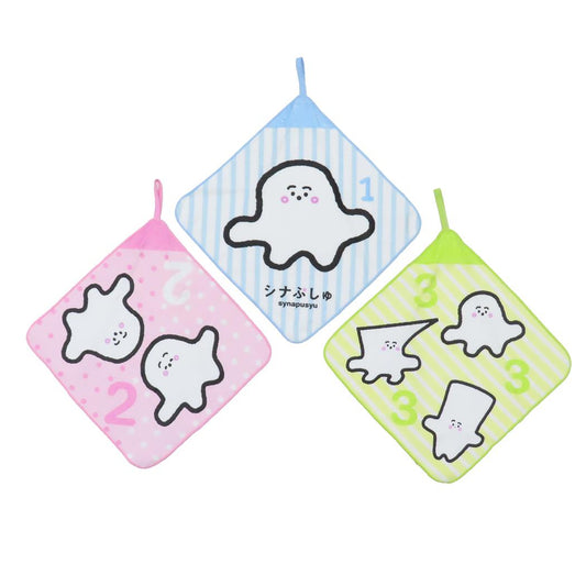 シナぷしゅ ループタオル かぞえてぷしゅぷしゅ 3枚組 丸眞 入園入学準備雑貨 キャラクター グッズ シネマコレクション