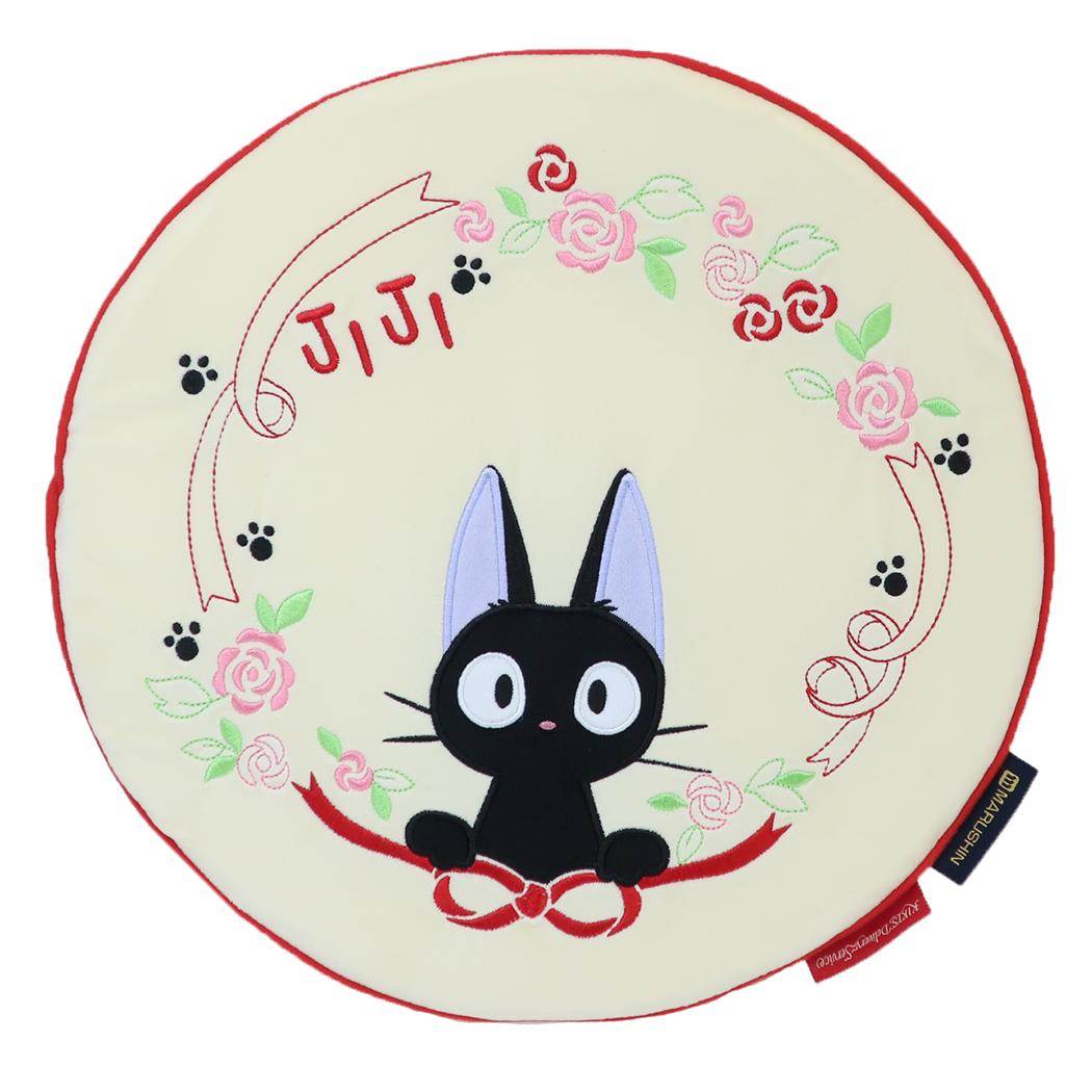 魔女の宅急便 クッション シートクッション リボンとジジ スタジオジブリ 丸眞 座布団 キャラクター グッズ シネマコレクション