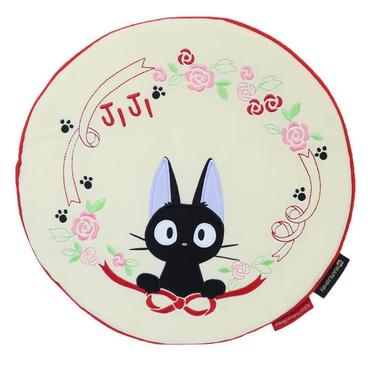 魔女の宅急便 クッション シートクッション リボンとジジ スタジオジブリ 丸眞 座布団 キャラクター グッズ シネマコレクション