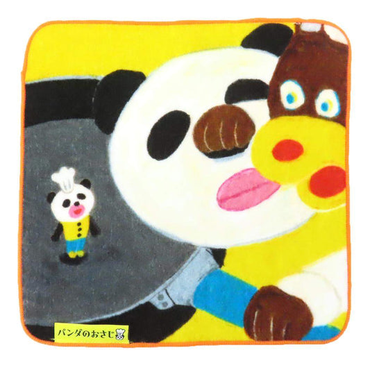 パンダのおさじ ハンドタオル ミニタオル おさじとのであい 丸眞 ハンカチ プレゼント かわいい 絵本キャラクター グッズ メール便可 シネマコレクション