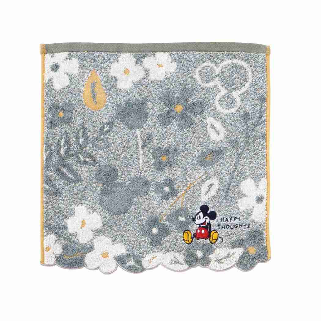 ミッキーマウスハンドタオルウォッシュタオルナチュラリーフディズニー丸眞オーガニックコットン抗菌防臭汗拭きタオルキャラクターグッズメール便可シネマコレクション